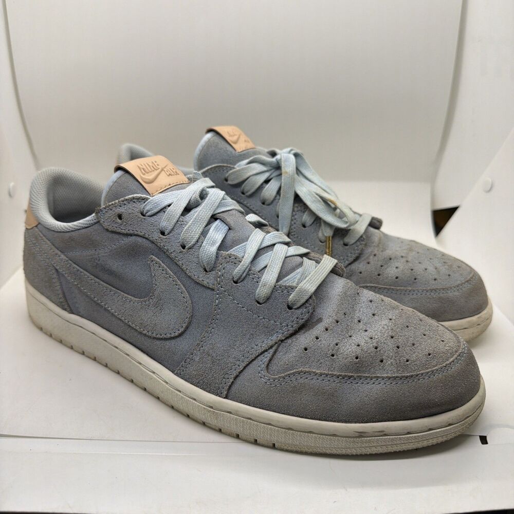 Size 13 - Air Jordan 1 Retro OG Premium Low Ice Blue Dirty Needs Cleaned